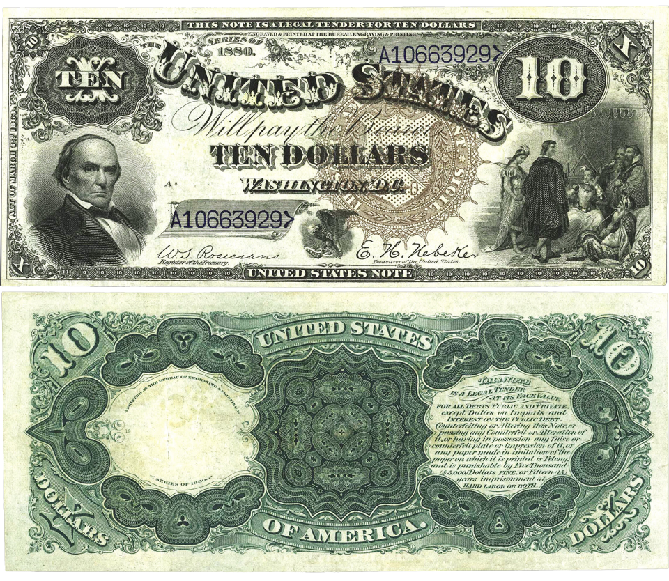 $10 1880 Legal Tender