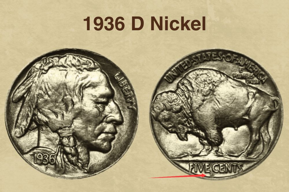 1936-D Buffalo Nickel