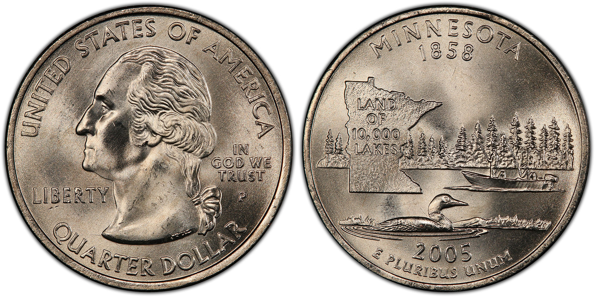 2004-P Minnesota Doubled Die Quarter (Extra Tree)