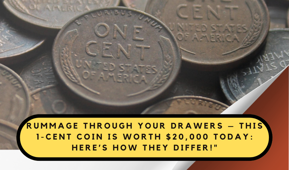 Rummage Through Your Drawers – This 1-Cent Coin Is Worth $20,000 Today: Here’s How They Differ!"