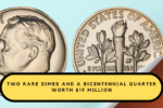 Two Rare Dimes and a Bicentennial Quarter Worth $19 Million