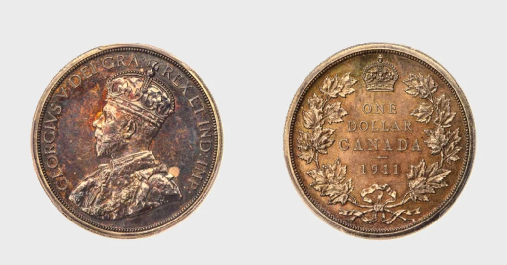 The 1911 George V Canadian Pattern Silver Dollar