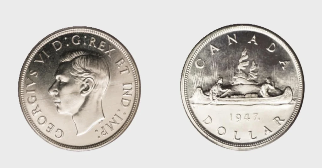 The 1947 George VI Canadian Silver Dollar