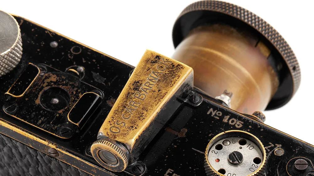 The Leica 0-Series No. 105 was owned by the inventor of the 35mm Leica: Oskar Barnack. Leitz Photographica Auction